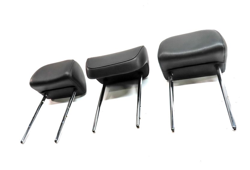 Thumbnail 2: 11-17 AUDI Q5 SQ5 (B8 8R) REAR LEFT RIGHT & CENTER HEADREST SET 3 (Black)