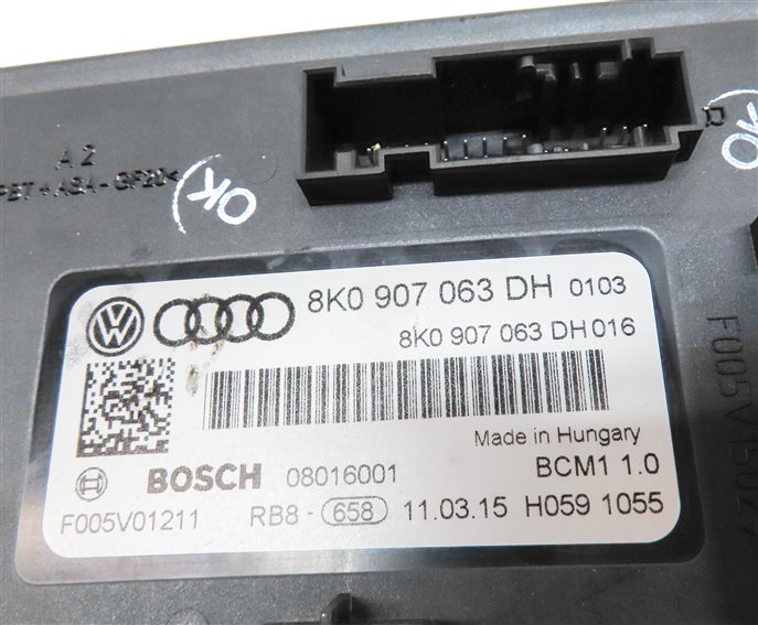 Thumbnail 6: 2013-2017 AUDI Q5 SQ5 (B8 8R) ONBOARD POWER SUPPLY BODY CONTROL MODULE (BCM1)