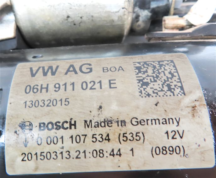 Thumbnail 7: 2009-2017 AUDI A4 A5 A6 Q5 (B8 8K 8T 8R C7) 2.0L TURBO ENGINE STARTER MOTOR