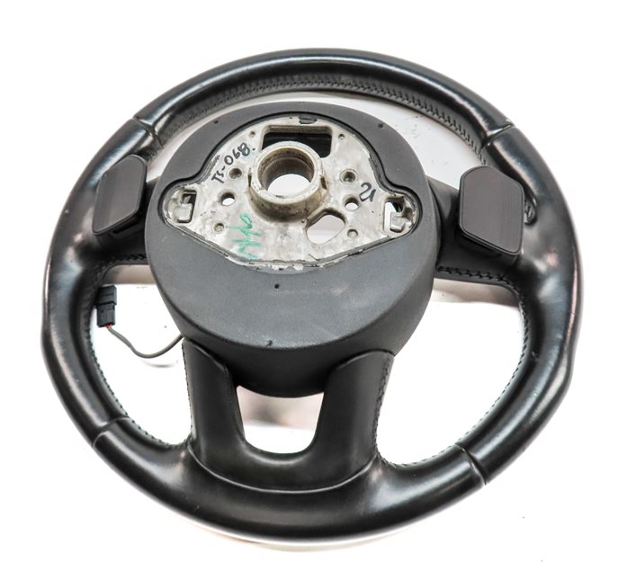 Thumbnail 6: 13-17 AUDI Q5 Q7 SQ5 B8 8R 4M 3 SPOKE STEERING WHEEL w/ SWITCH BUTTONS & PADDLES