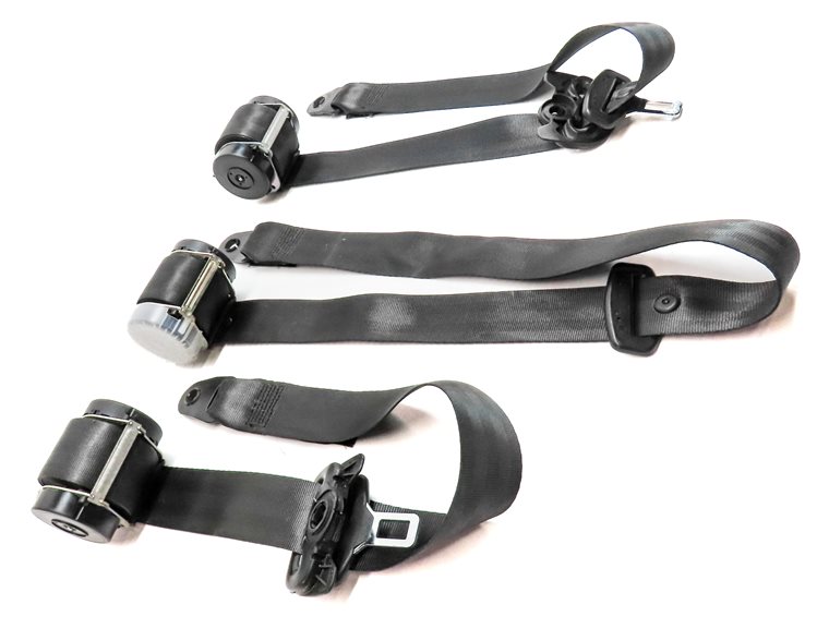 Thumbnail 3: 10 LAND ROVER LR4 (L319) REAR 2ND ROW LEFT CENTER RIGHT SEATBELT RETRACTOR SET/3