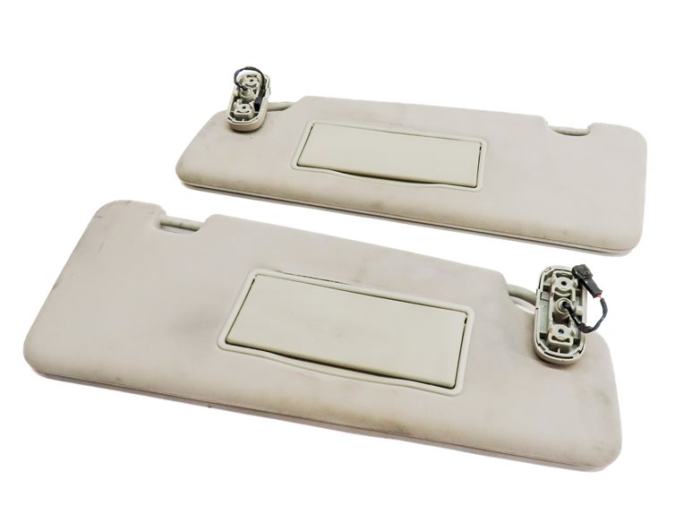 10-16 LAND ROVER LR4 - FRONT LEFT & RIGHT SUNVISOR SUN VISOR SET (Beige)