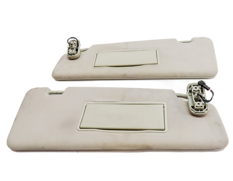 Thumbnail 2: 10-16 LAND ROVER LR4 - FRONT LEFT & RIGHT SUNVISOR SUN VISOR SET (Beige)