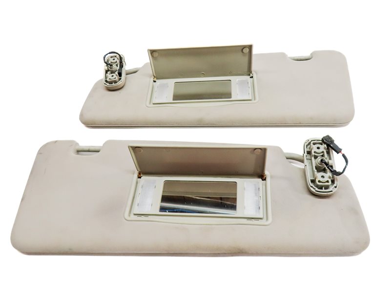 Thumbnail 6: 10-16 LAND ROVER LR4 - FRONT LEFT & RIGHT SUNVISOR SUN VISOR SET (Beige)