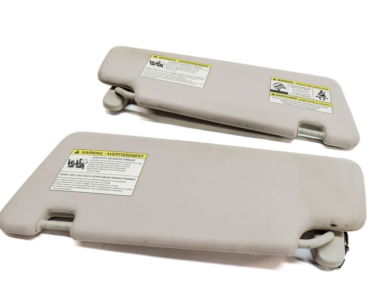 Thumbnail 8: 10-16 LAND ROVER LR4 - FRONT LEFT & RIGHT SUNVISOR SUN VISOR SET (Beige)