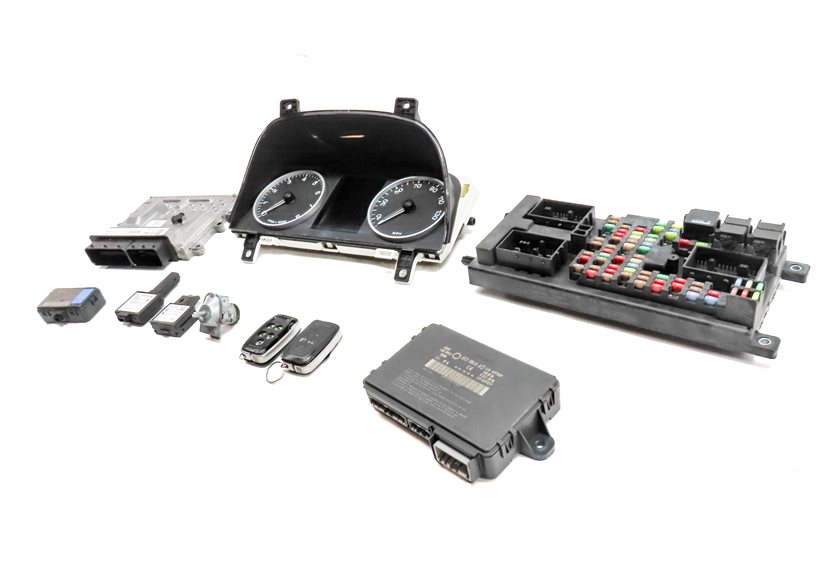 2010 ROVER LR4 L319 5.0L NON-SUPER SPEEDOMETER BCM ECM IMMOBILIZER MODULE SET/10