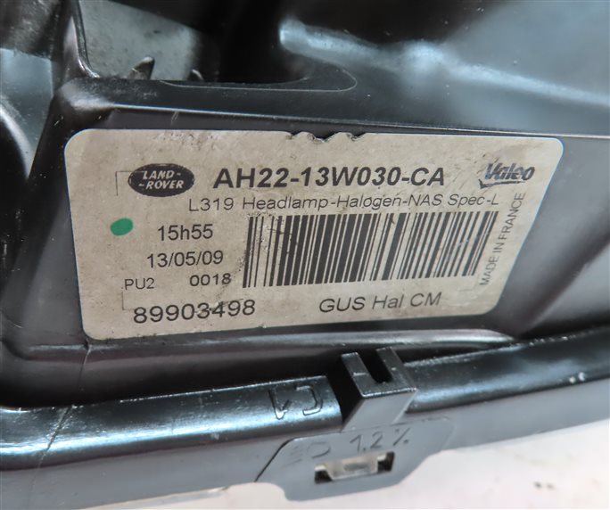 Thumbnail 7: 2010-2013 LAND ROVER LR4 - LEFT DRIVER (AUTO LEVEL) HALOGEN HEADLIGHT LIGHT LAMP