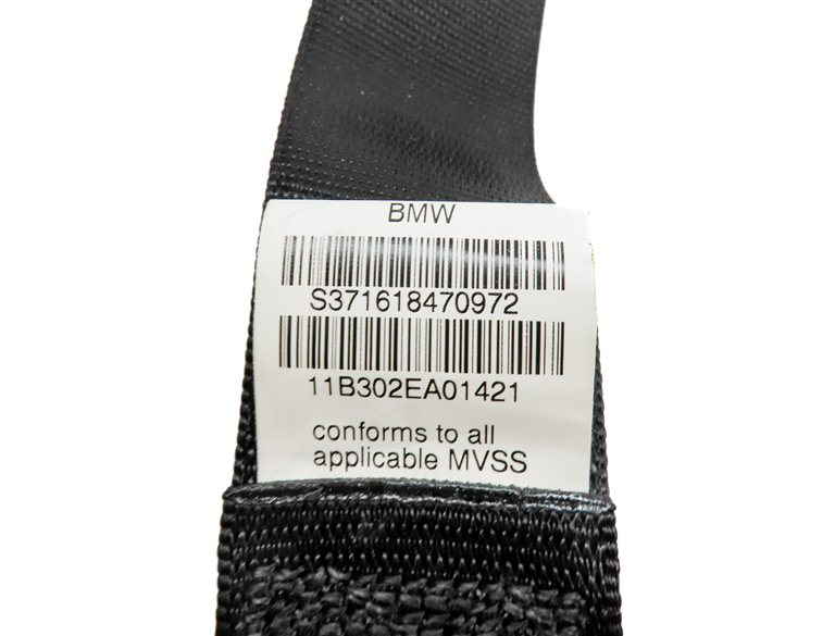 Thumbnail 10: 12 BMW X5 (E70) REAR 2ND ROW LEFT CENTER RIGHT SEATBELT RETRACTOR SET/3 (Black)
