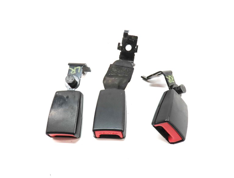 Thumbnail 2: 12 BMW X5 E70 REAR 2ND ROW LEFT CENTER RIGHT SEAT SEATBELT BUCKLE RECEIVER SET/3