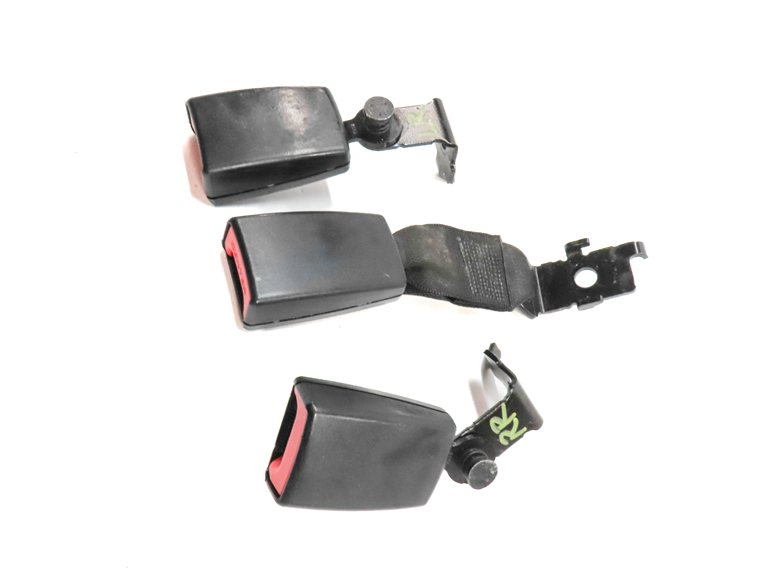 Thumbnail 4: 12 BMW X5 E70 REAR 2ND ROW LEFT CENTER RIGHT SEAT SEATBELT BUCKLE RECEIVER SET/3