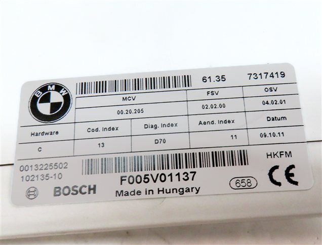 Thumbnail 7: 08-14 BMW X6 X6M (E71) REAR TRUNK LIFT HATCH GATE DOOR LIFTGATE CONTROL MODULE