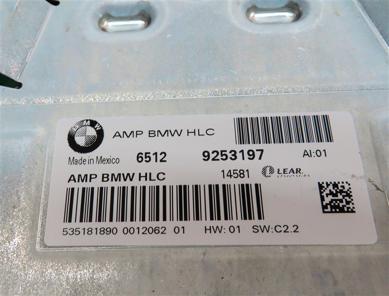 Thumbnail 6: 2011-2013 BMW X5 X5M (E70 E71) RADIO STEREO MEDIA AUDIO AMP AMPLIFIER (LEAR)