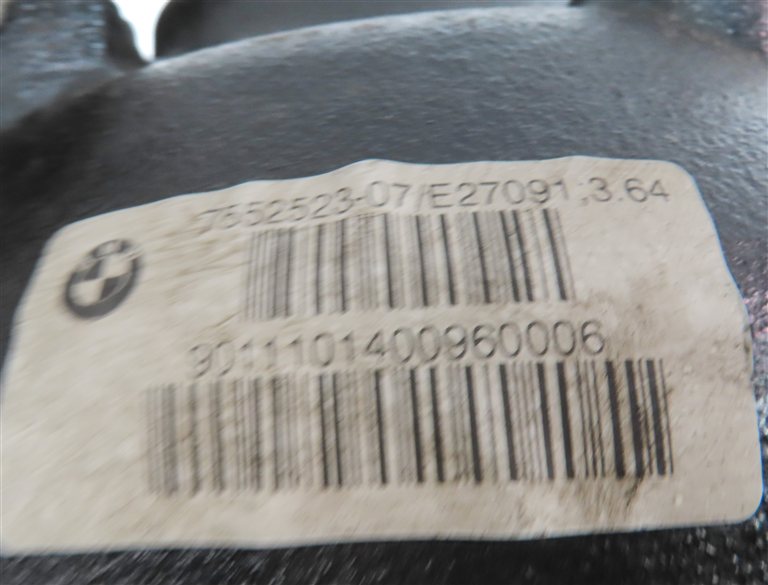 Thumbnail 6: 2009-2013 BMW X5 3.0L DIESEL / X6 4.4TT (E70 E71 E72) REAR DIFFERENTIAL (3.64)