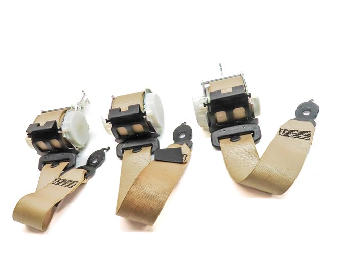 Thumbnail 2: 2012 BMW 535I (F10) REAR LEFT CENTER RIGHT SEAT SEATBELT RETRACTOR SET/3 (Beige)