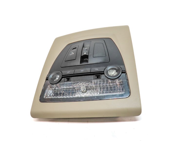 Thumbnail 2: 2012 BMW 535I (F10) FRONT INTERIOR OVERHEAD DOME LIGHT LAMP w/ SWITCHES (Beige)