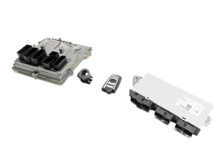 Thumbnail 1: 11-12 BMW 535i 535iGT X3 (F06 F07 F10) 3.0L N55 ENGINE DME CAS-4 MODULE KEY SET