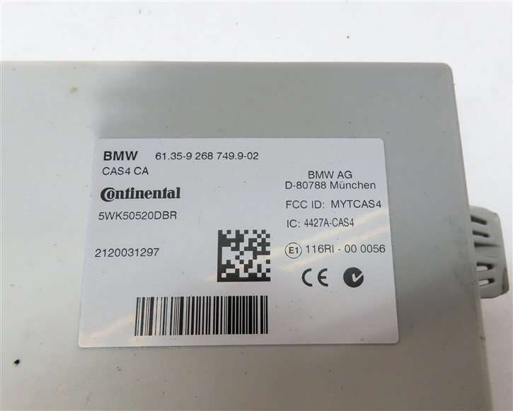 Thumbnail 13: 11-12 BMW 535i 535iGT X3 (F06 F07 F10) 3.0L N55 ENGINE DME CAS-4 MODULE KEY SET