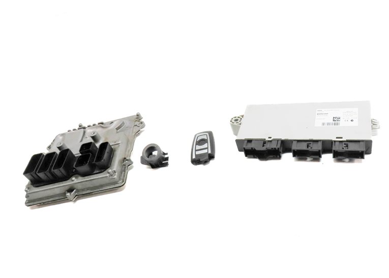 Thumbnail 2: 11-12 BMW 535i 535iGT X3 (F06 F07 F10) 3.0L N55 ENGINE DME CAS-4 MODULE KEY SET