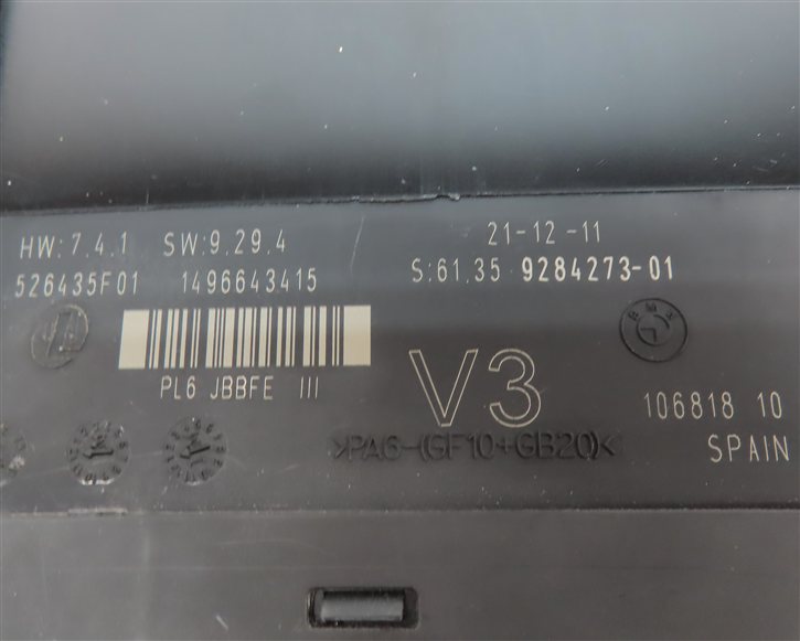 Thumbnail 10: 2012 BMW 535I (F10) 3.0L (N55) PRIMARY BCM BODY CONTROL MODULE