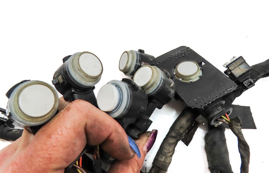 Thumbnail 4: 18 MERCEDES GLS450 X166 REAR PARK ASSIST PDC DISTANCE CONTROL SENSOR SET (White)