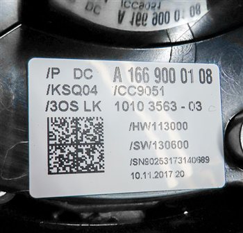 Thumbnail 8: 13-19 MERCEDES GL ML CLASS (W166 X166) BLINKER WIPER CRUISE COMBINATION SWITCH