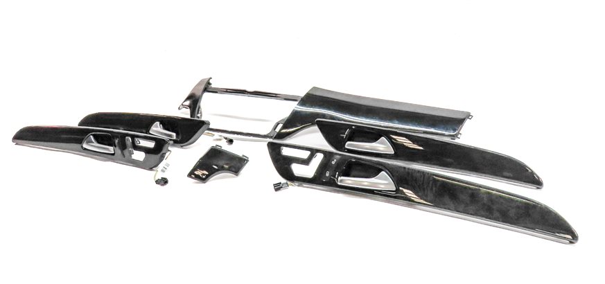 2018 MERCEDES GLS450 (X166) INTERIOR DASH FRONT/REAR DOOR TRIM SET/6 (Poplar)