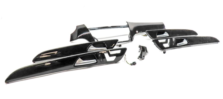 Thumbnail 3: 2018 MERCEDES GLS450 (X166) INTERIOR DASH FRONT/REAR DOOR TRIM SET/6 (Poplar)