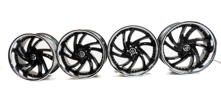13 MERCEDES GL450 (X166) LEXANI 22X10 INCH TURBINE SS CHROME LIP WHEEL RIM SET/4