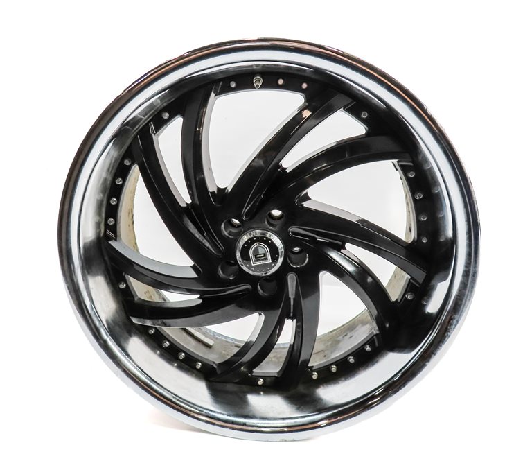 Thumbnail 3: 13 MERCEDES GL450 (X166) LEXANI 22X10 INCH TURBINE SS CHROME LIP WHEEL RIM SET/4