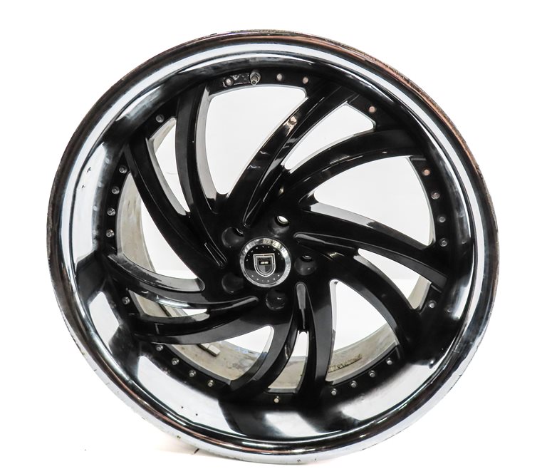 Thumbnail 4: 13 MERCEDES GL450 (X166) LEXANI 22X10 INCH TURBINE SS CHROME LIP WHEEL RIM SET/4