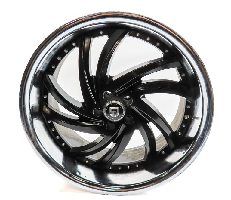 Thumbnail 5: 13 MERCEDES GL450 (X166) LEXANI 22X10 INCH TURBINE SS CHROME LIP WHEEL RIM SET/4