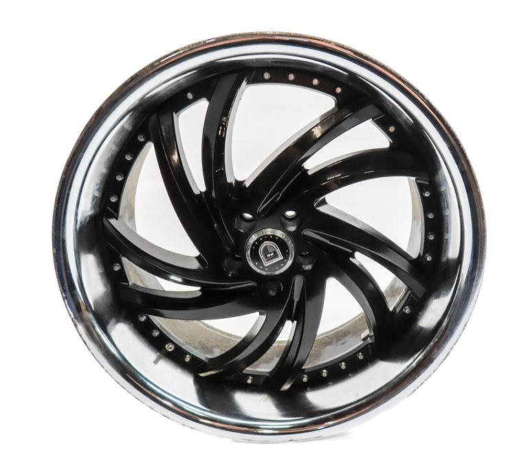 Thumbnail 6: 13 MERCEDES GL450 (X166) LEXANI 22X10 INCH TURBINE SS CHROME LIP WHEEL RIM SET/4