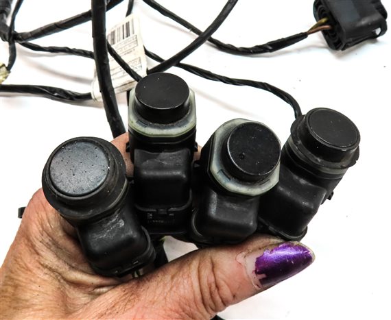 Thumbnail 4: 14 BMW X3 (F25) FRONT PARK ASSIST PDC DISTANCE CONTROL WIRE SENSOR SET/4 (Grey)