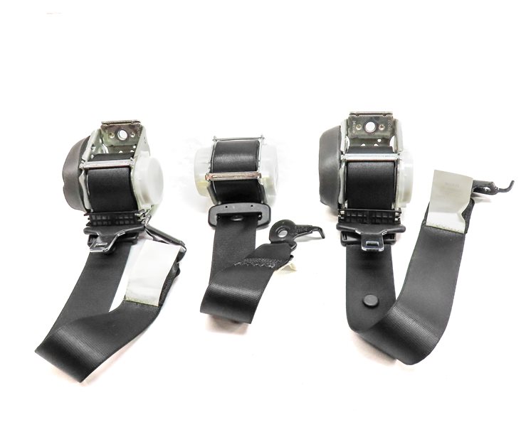 Thumbnail 2: 2014 BMW X3 (F25) REAR LEFT CENTER RIGHT SEAT SEATBELT RETRACTOR SET/3 (Black)