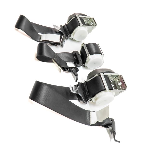 Thumbnail 3: 2014 BMW X3 (F25) REAR LEFT CENTER RIGHT SEAT SEATBELT RETRACTOR SET/3 (Black)