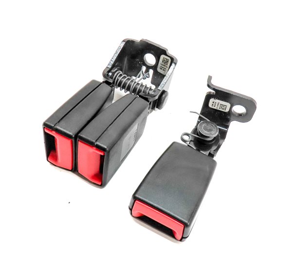 2014 BMW X3 (F25) REAR LEFT CENTER RIGHT SEATBELT BUCKLE RECEIVER SET/3 (Black)