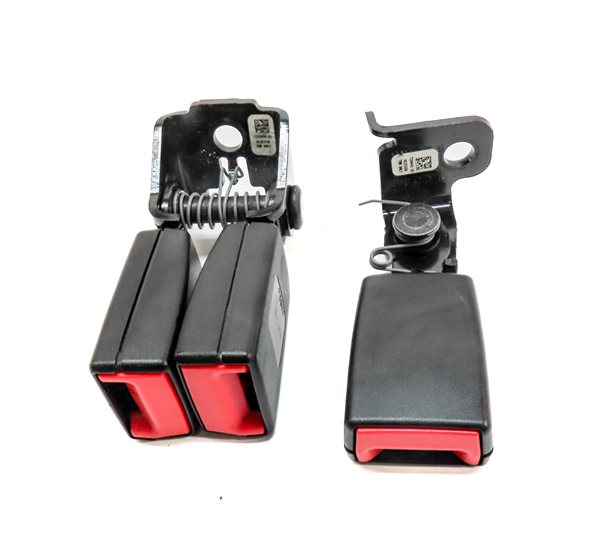 Thumbnail 2: 2014 BMW X3 (F25) REAR LEFT CENTER RIGHT SEATBELT BUCKLE RECEIVER SET/3 (Black)
