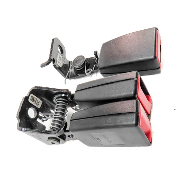 Thumbnail 3: 2014 BMW X3 (F25) REAR LEFT CENTER RIGHT SEATBELT BUCKLE RECEIVER SET/3 (Black)