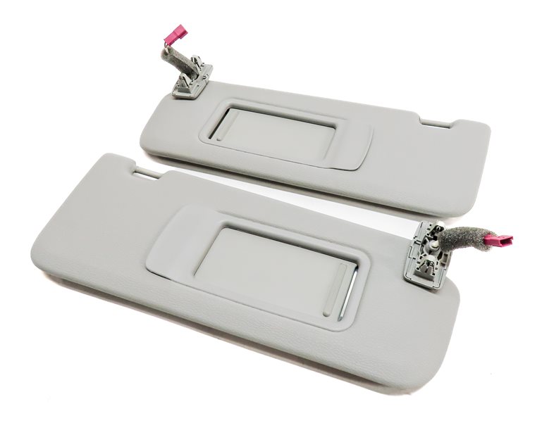 2011-2018 BMW X3 X4 (F25 F26) FRONT LEFT & RIGHT SUNVISOR SHADE SET (Gray)