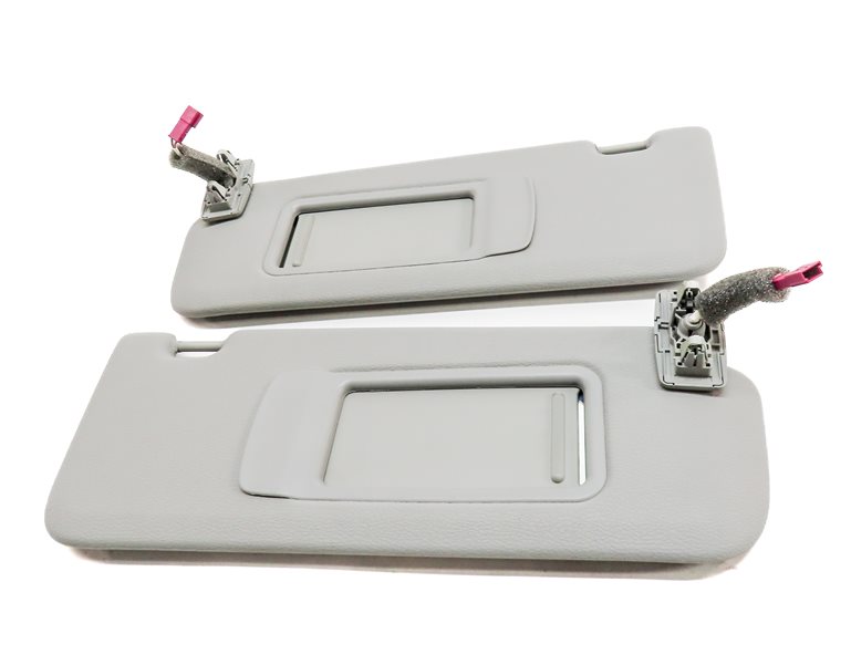 Thumbnail 2: 2011-2018 BMW X3 X4 (F25 F26) FRONT LEFT & RIGHT SUNVISOR SHADE SET (Gray)