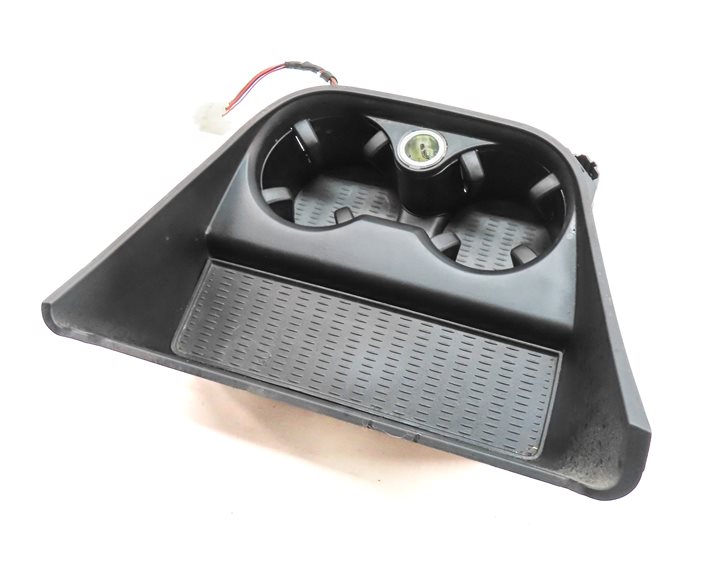 2014 BMW X3 (F25) FRONT CENTER CONSOLE DUAL CUPHOLDER COMPARTMENT w/12V SOCKET
