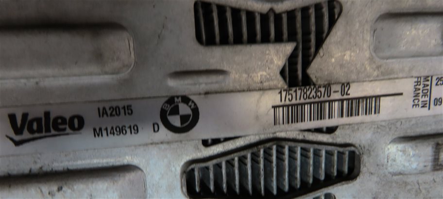 Thumbnail 8: 2013-2018 BMW X3 X4 (F25 F26) 2.0L N20 TURBO ENGINE TURBOCHARGER INTERCOOLER