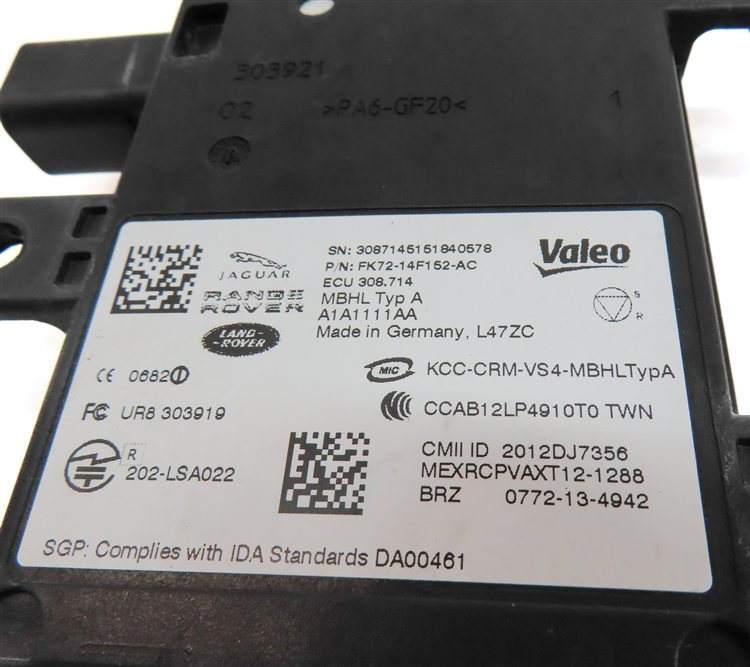Thumbnail 8: 15-17 RANGE ROVER SPORT EVOQUE (L494 L538) REAR BLIND SPOT RADAR SENSOR MODULE