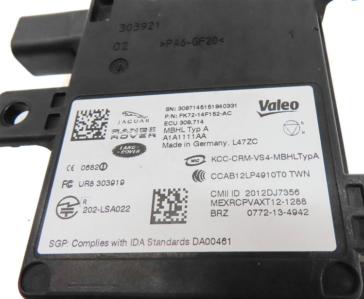 Thumbnail 6: 15-17 RANGE ROVER SPORT EVOQUE (L494 L538) REAR BLIND SPOT RADAR SENSOR MODULE