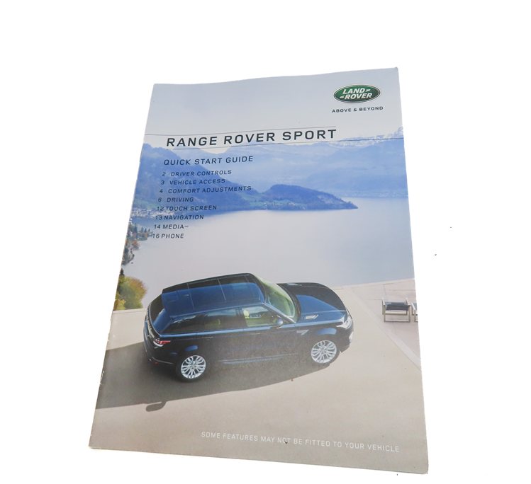 Thumbnail 4: 16 RANGE ROVER SPORT (L494) 3.0L SUPERCHARGED OWNER'S MANUAL BOOKLET SET w/CASE