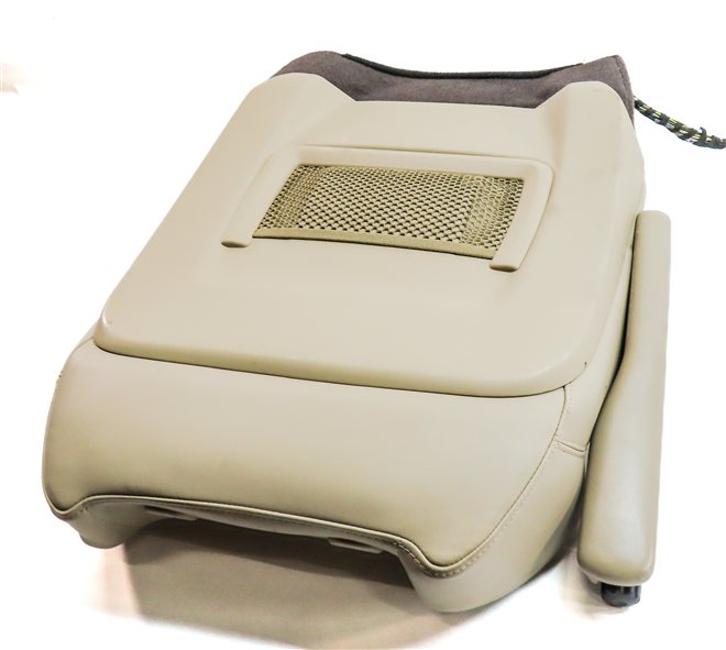 Thumbnail 9: 2016 ROVER SPORT (L494) FRONT RIGHT UPPER HEAT VENT MEMORY SEAT CUSHION (Almond)