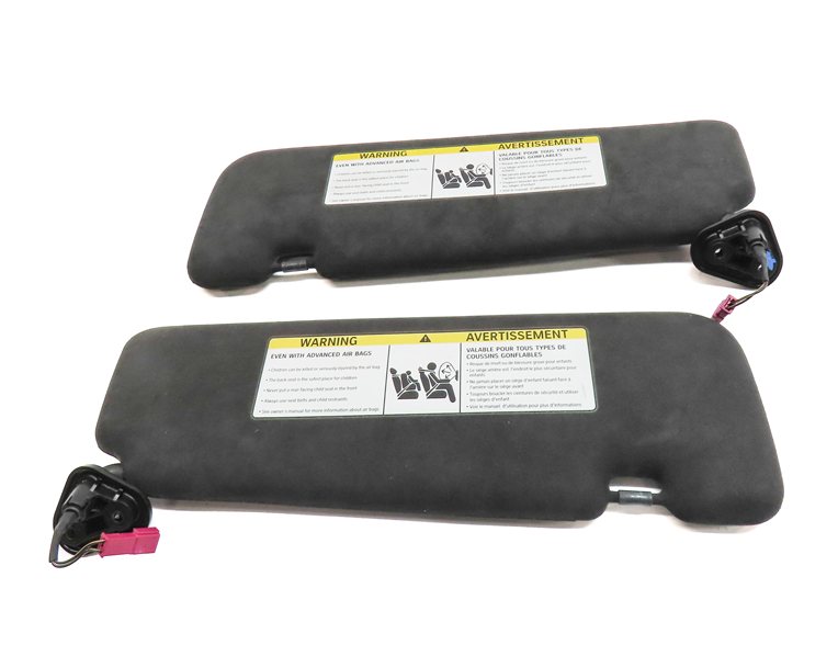 Thumbnail 5: 12-19 BMW 640i 650i M6 F06 F12 LEFT/RIGHT SUNVISOR SET (Black)