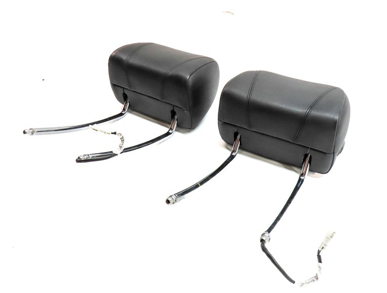 12-19 BMW 640i 650i M6 F06 F12 F13 FRONT LEFT & RIGHT SEAT HEADREST SET/2(Black)