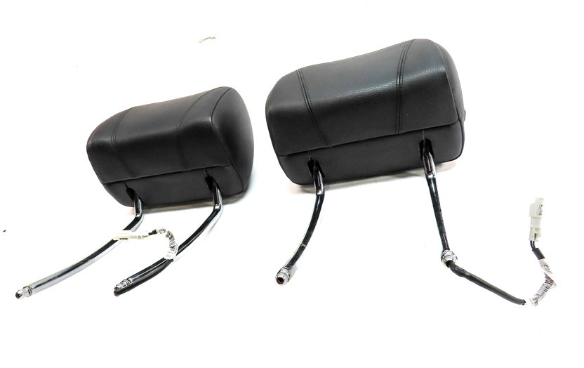 Thumbnail 2: 12-19 BMW 640i 650i M6 F06 F12 F13 FRONT LEFT & RIGHT SEAT HEADREST SET/2(Black)