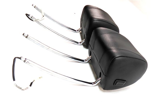 Thumbnail 3: 12-19 BMW 640i 650i M6 F06 F12 F13 FRONT LEFT & RIGHT SEAT HEADREST SET/2(Black)